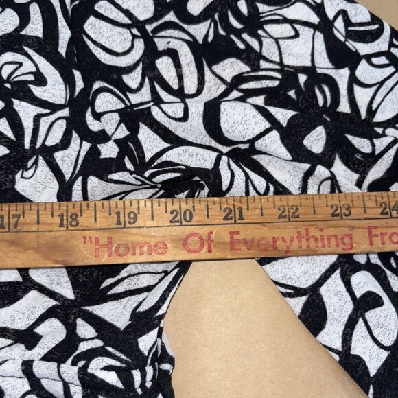 INC International Concepts Black And White Tunic Top Size XL - Picture 6 of 8